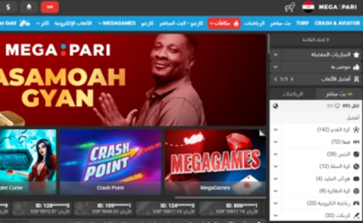 موقع مراهنات فودافون كاش: MegaPari