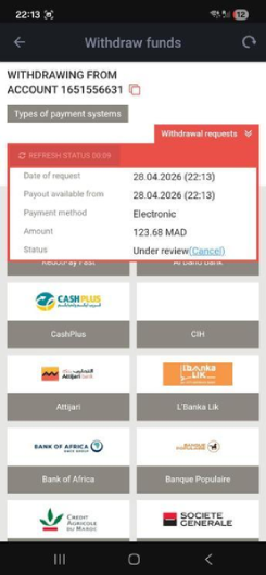 withdrawal status